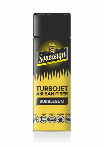 Turbojet Air Sanitiser - Mixed Pallet of 5 Fragrances (Lemon, Cherry, Fresh Linen, Watermelon, Bubblegum)